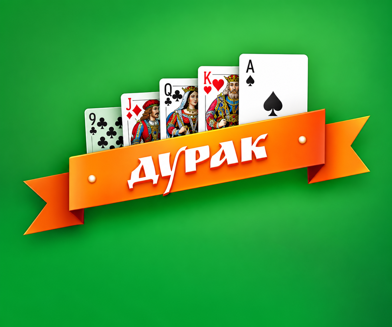 Партия в подкидного дурака на игровом столе Durak.win